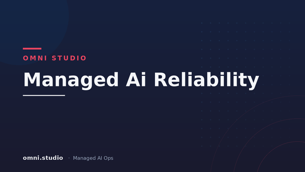 Managed Ai Reliability — Omni Studio Managed AI Ops