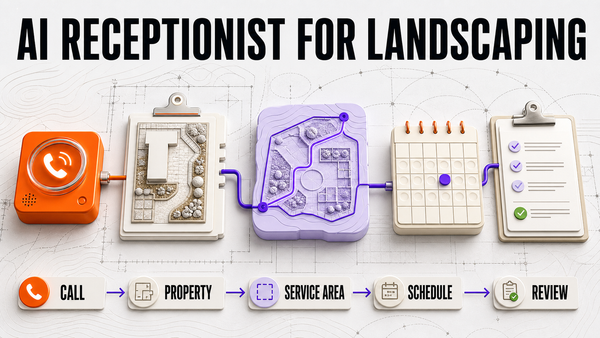 AI Receptionist for Landscaping Companies: Seasonal Calls, Estimates, and Crew Routing — Omni Studio workflow visual