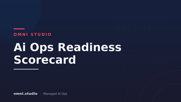 Ai Ops Readiness Scorecard — Omni Studio Managed AI Ops