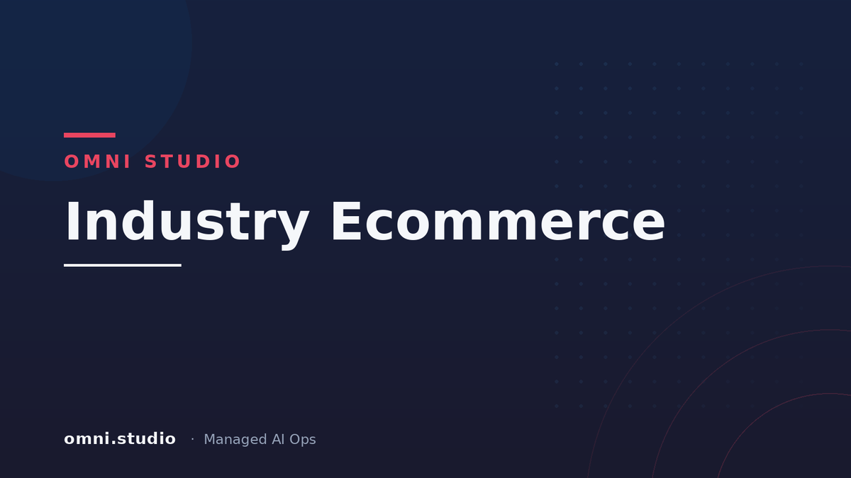 Industry Ecommerce — Omni Studio Managed AI Ops