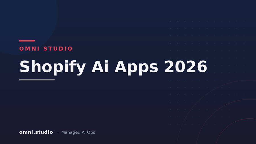 Shopify Ai Apps 2026 — Omni Studio Managed AI Ops