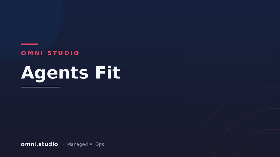 Agents Fit — Omni Studio Managed AI Ops