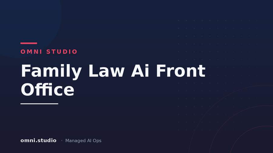 Family Law Ai Front Office — Omni Studio Managed AI Ops