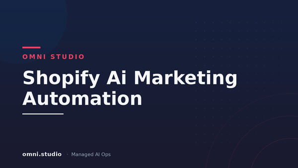 Shopify Ai Marketing Automation — Omni Studio Managed AI Ops