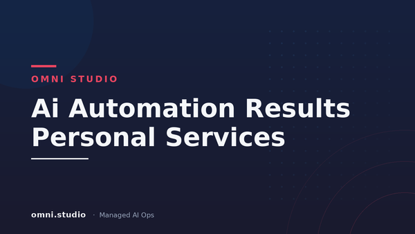 Ai Automation Results Personal Services — Omni Studio Managed AI Ops