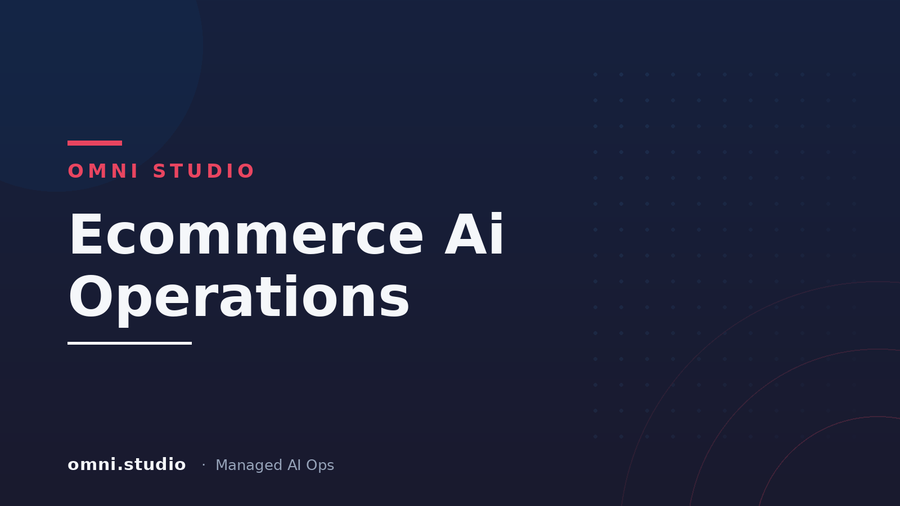 Ecommerce Ai Operations — Omni Studio Managed AI Ops