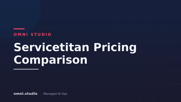 Servicetitan Pricing Comparison — Omni Studio Managed AI Ops