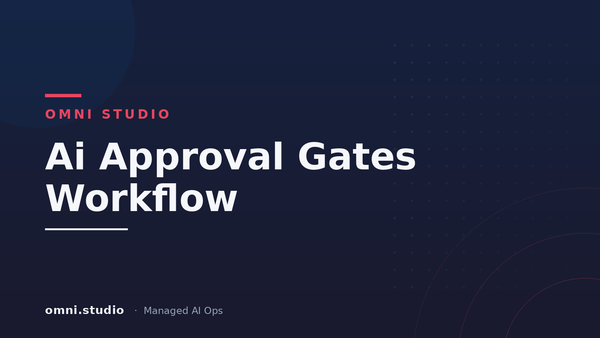 Ai Approval Gates Workflow — Omni Studio Managed AI Ops