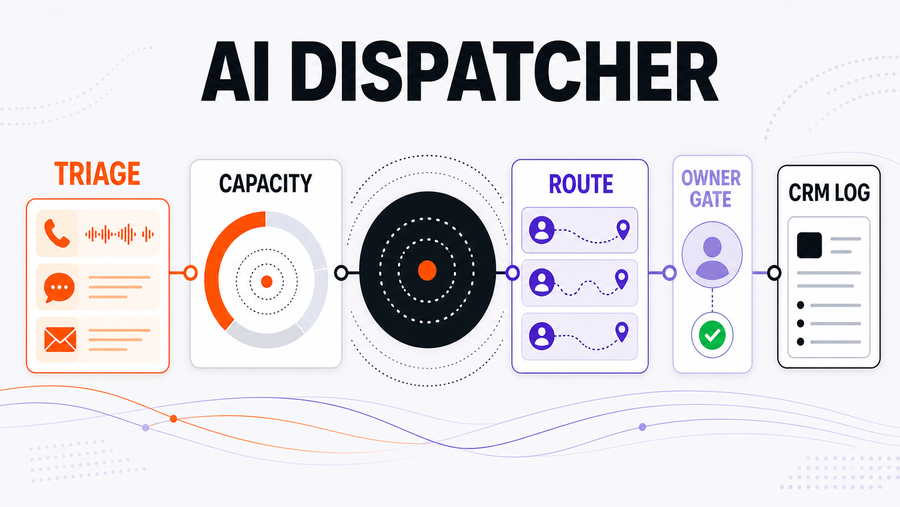 AI Dispatcher for Home Services: Triage Calls Without Losing Control — Omni Studio workflow visual
