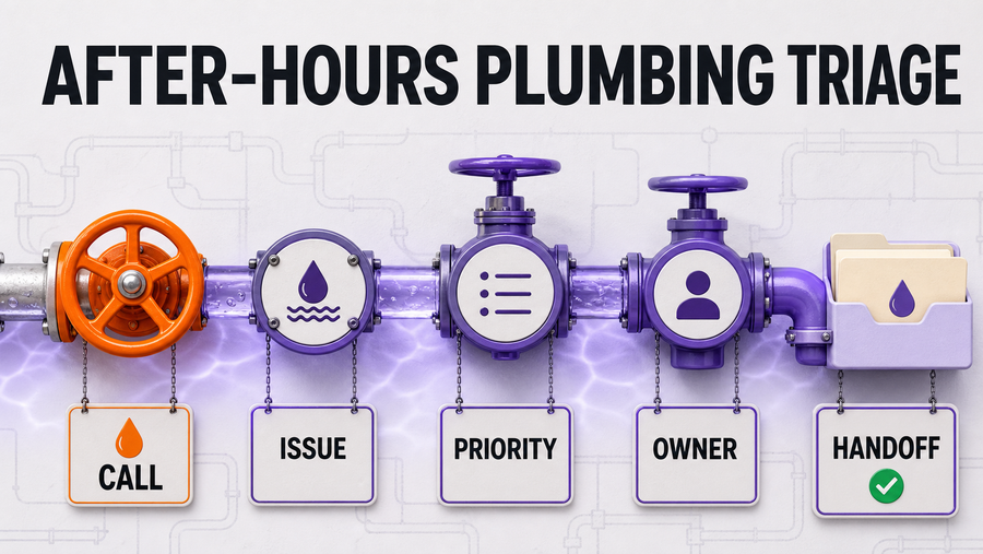 After-Hours Plumbing Call Answering AI: Emergency Triage Without Losing Control — Omni Studio workflow visual