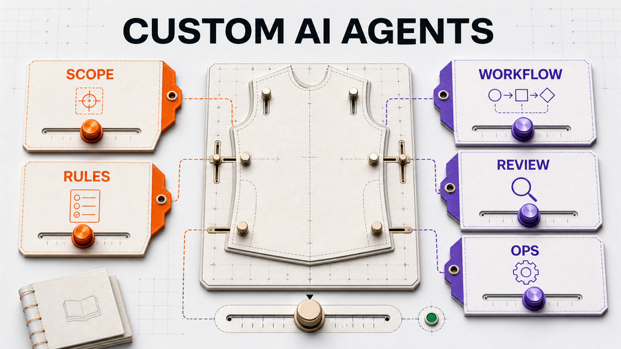 Best Custom AI Agent Company for a US Small Business: How to Choose — Omni Studio workflow visual
