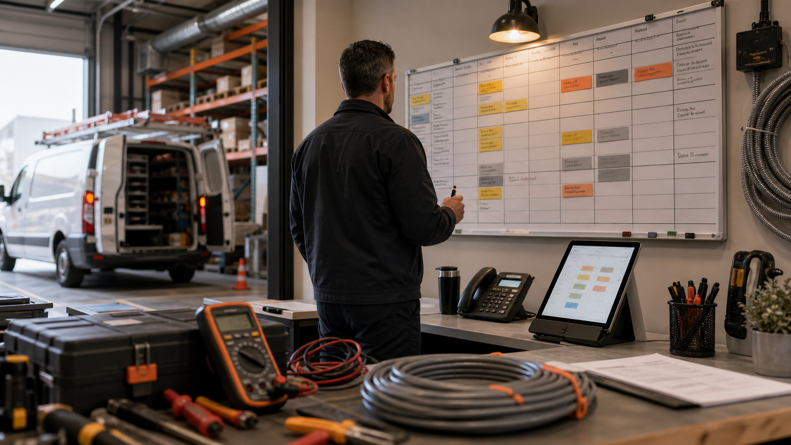 Electrical AI Answering Service: How Contractors Capture Calls Without Losing Control - Omni Studio home-service AI operations hero image