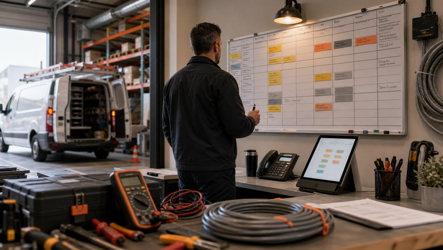 Electrical AI Answering Service: How Contractors Capture Calls Without Losing Control - Omni Studio home-service AI operations hero image