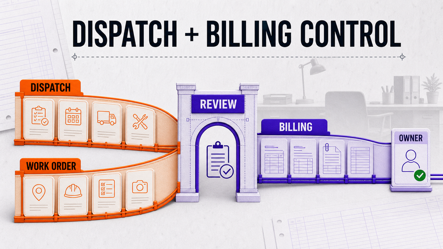 Empowering the Back-Office Controller by Decoupling Dispatch from Billing — Omni Studio workflow visual