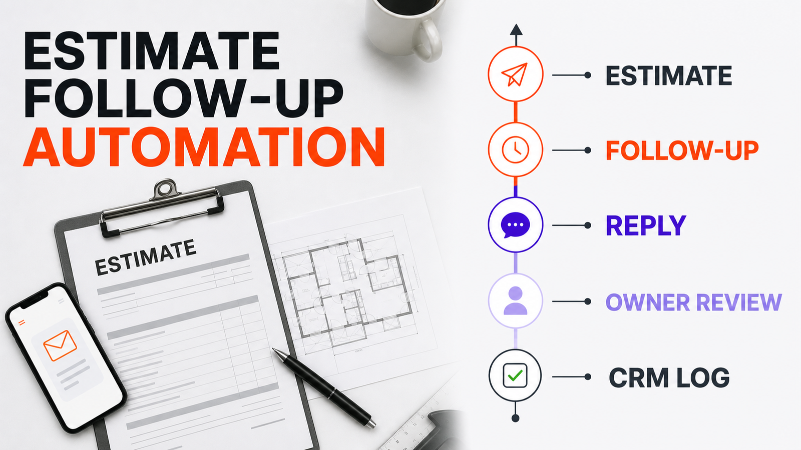Estimate Follow-Up Automation for Contractors: Win More Quotes Without Spam — Omni Studio workflow visual