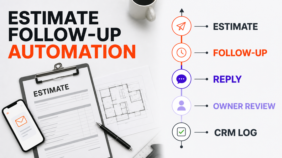 Estimate Follow-Up Automation for Contractors: Win More Quotes Without Spam — Omni Studio workflow visual