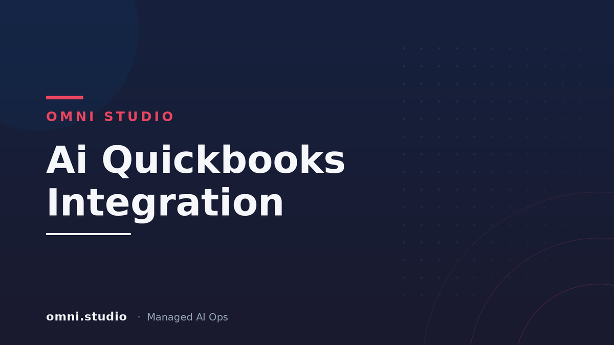 Ai Quickbooks Integration — Omni Studio Managed AI Ops