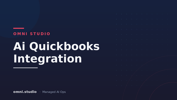 Ai Quickbooks Integration — Omni Studio Managed AI Ops