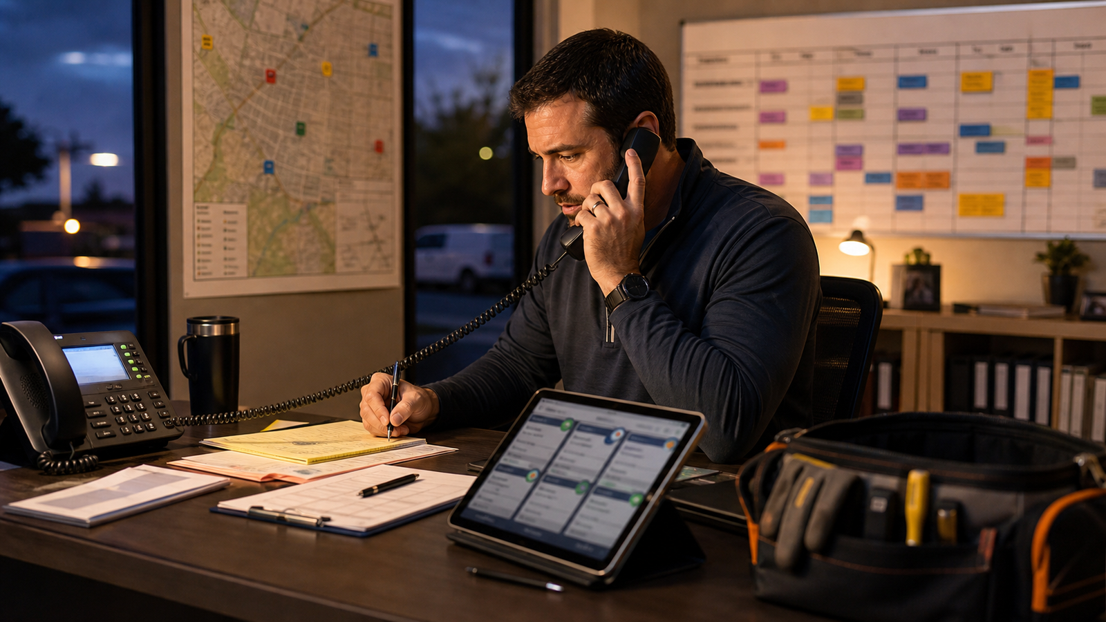 HVAC AI Answering Service: How to Capture Calls Without Losing Dispatcher Control - Omni Studio home-service AI operations hero image