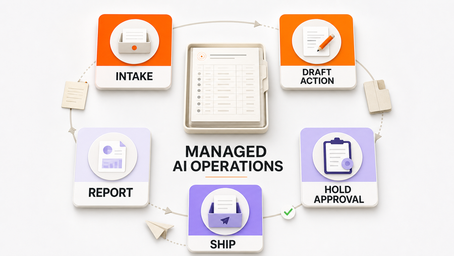 Managed AI Operations for Home Service Businesses — Omni Studio workflow visual
