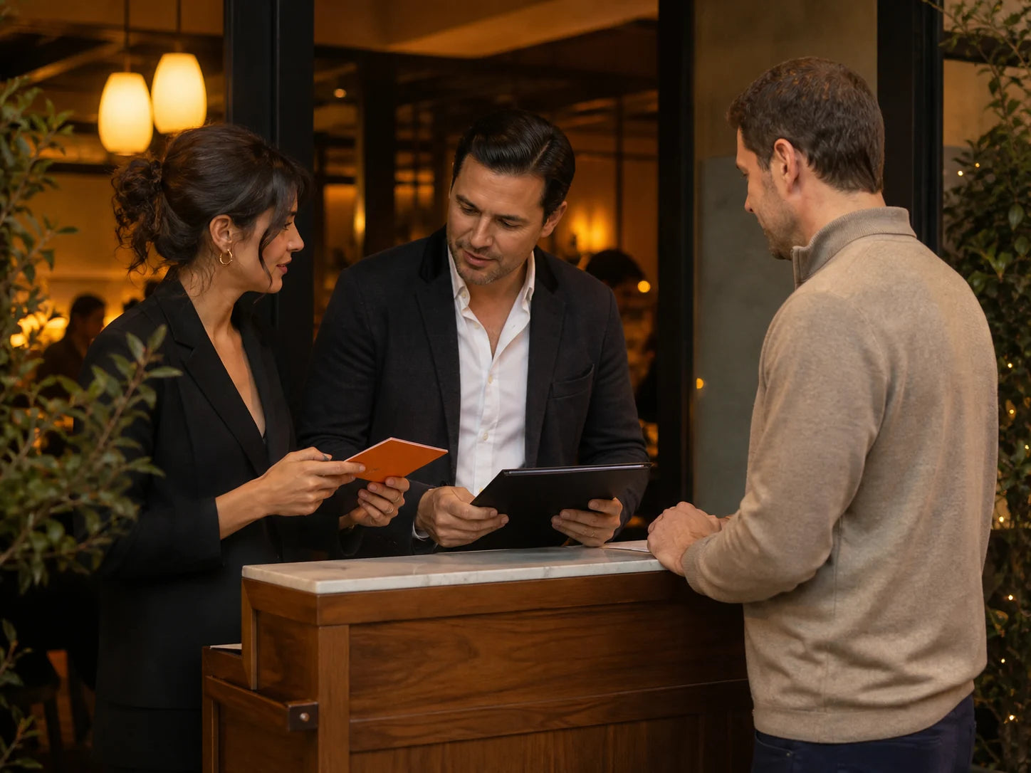Restaurants and hospitality AI front-office workflow