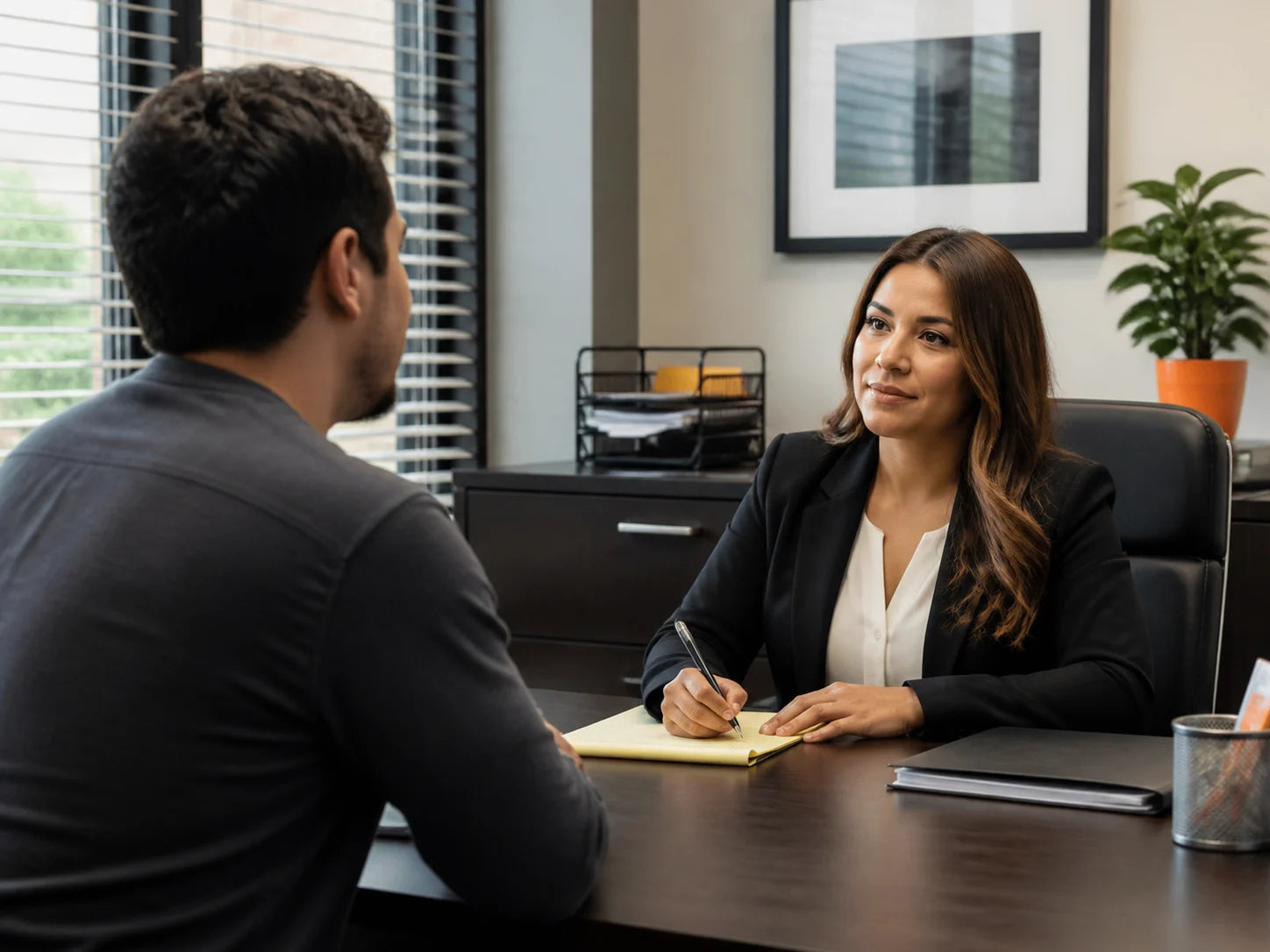 Criminal-defense intake coordinator documenting an urgent prospective-client request