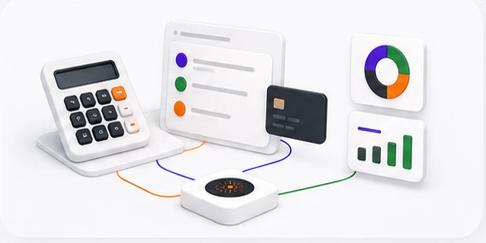 Workflow illustration for finance and professional services