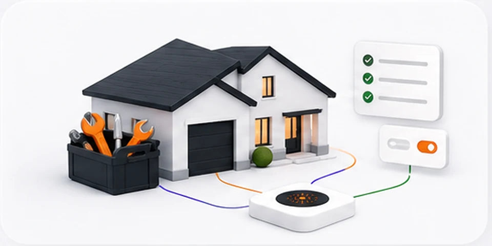Workflow illustration for home service businesses
